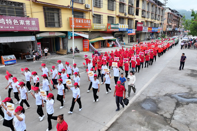 地方特产方阵巡游。